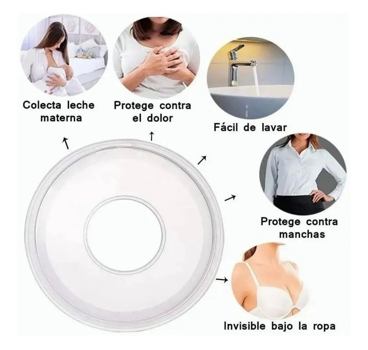 Amapolas Para Lactancia - Protectores Mamarios 6 Piezas