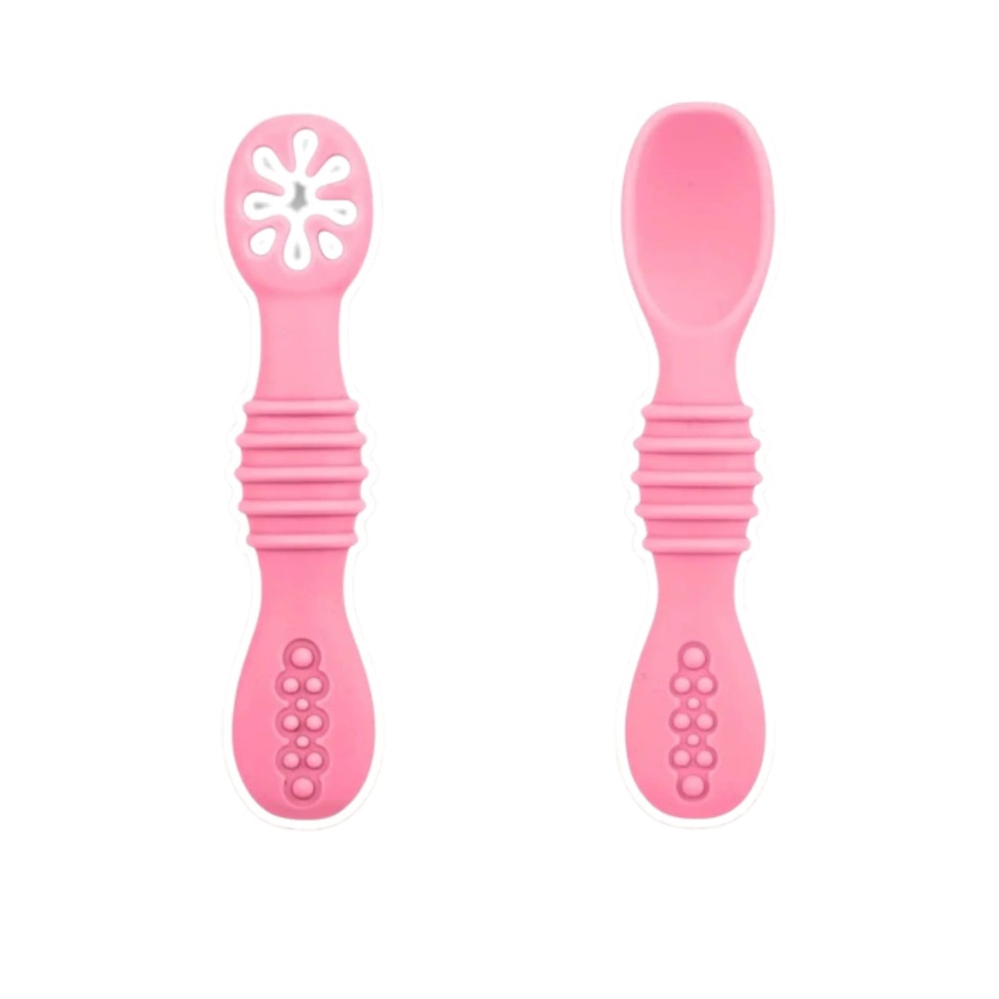 Cucharas de Aprendizaje de Silicona para Bebé