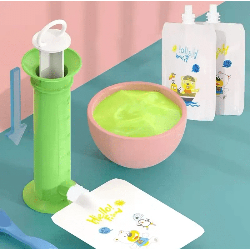 Set Exprimidor de Zumo + 4 Bolsas de Alimentación Reutilizables
