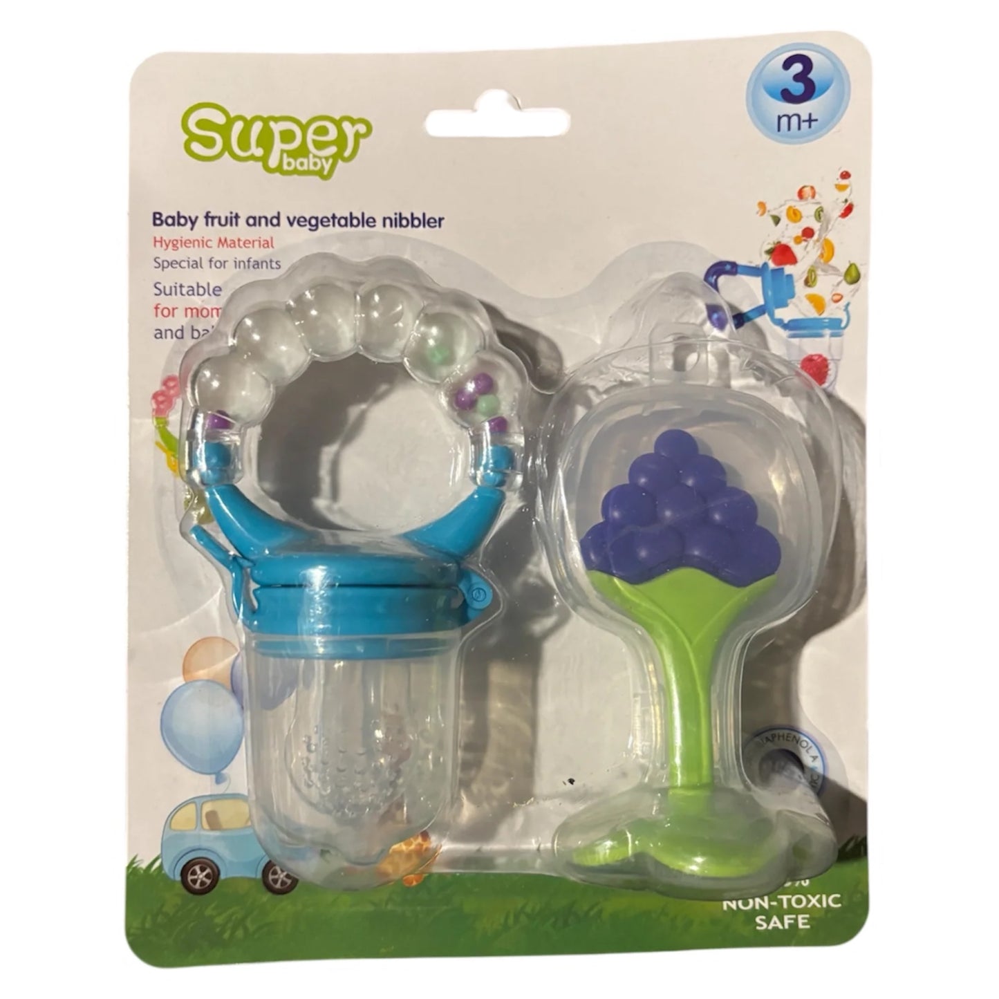 Chupete De Silicona Para Fruta+ Mordedor Rasca Encias
