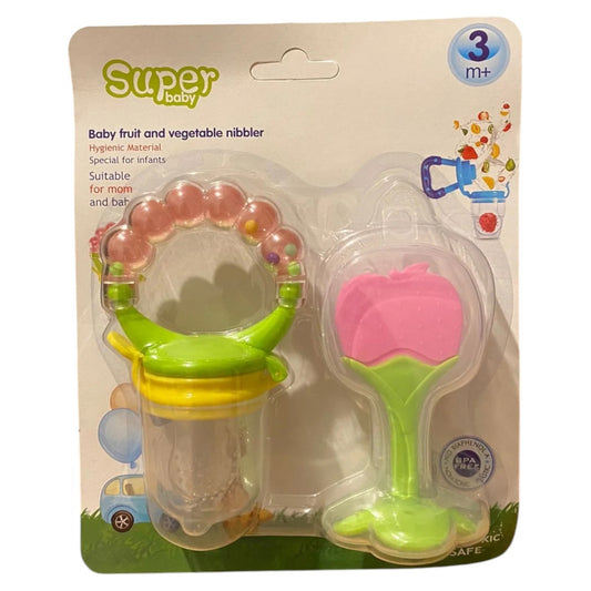 Chupete De Silicona Para Fruta+ Mordedor Rasca Encias