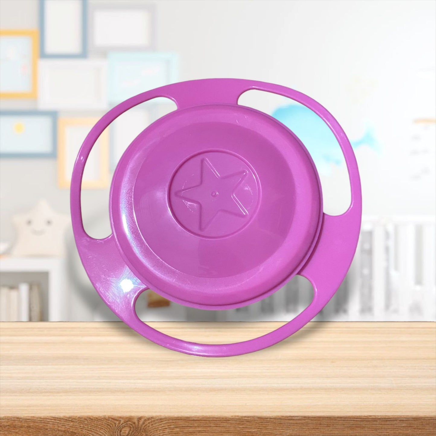 Plato Antivuelco Giratorio 360° Para Bebés y Niños - Bowl Antiderrame