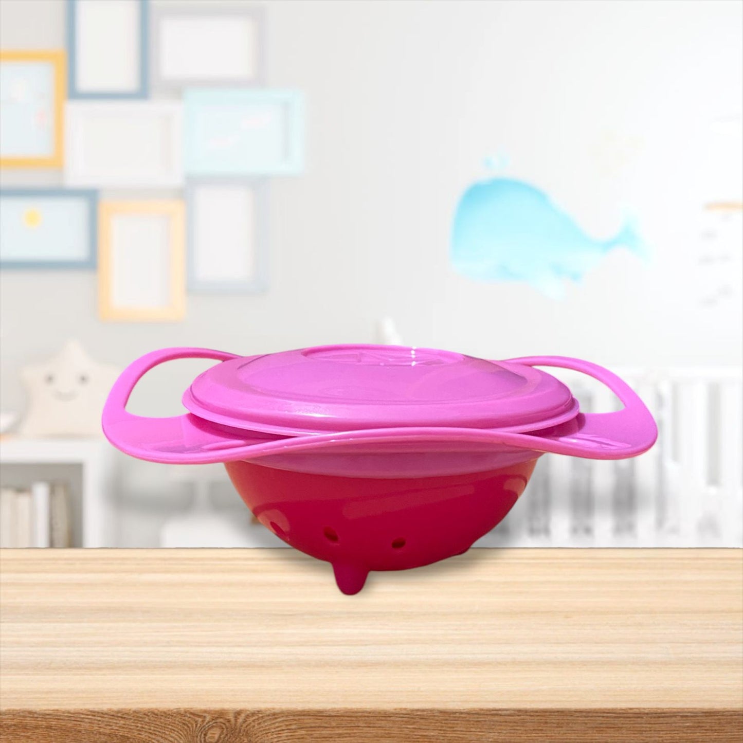 Plato Antivuelco Giratorio 360° Para Bebés y Niños - Bowl Antiderrame